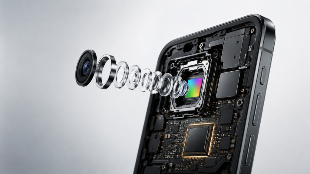how does a smartphone camera work