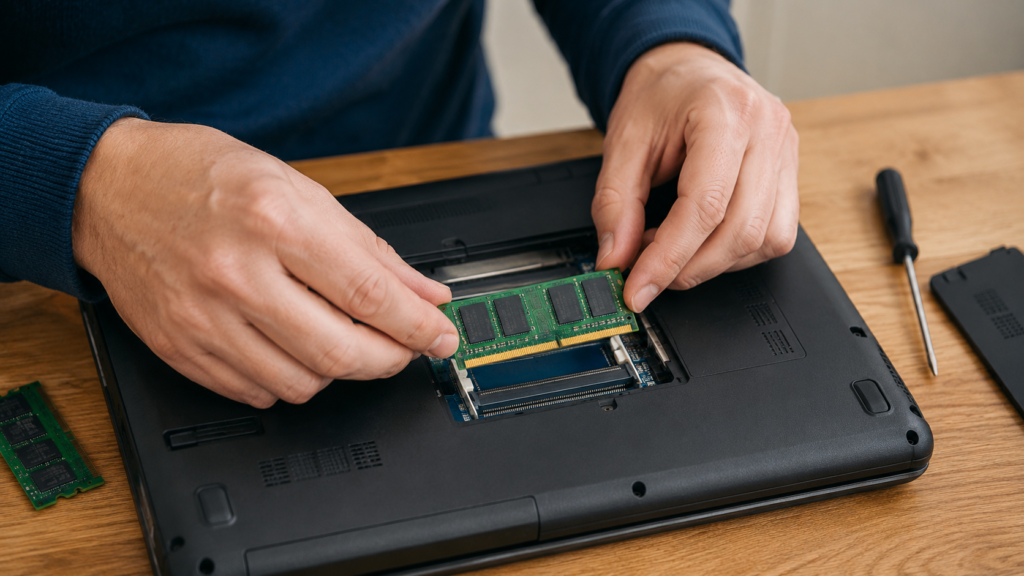 how to install memory in laptop