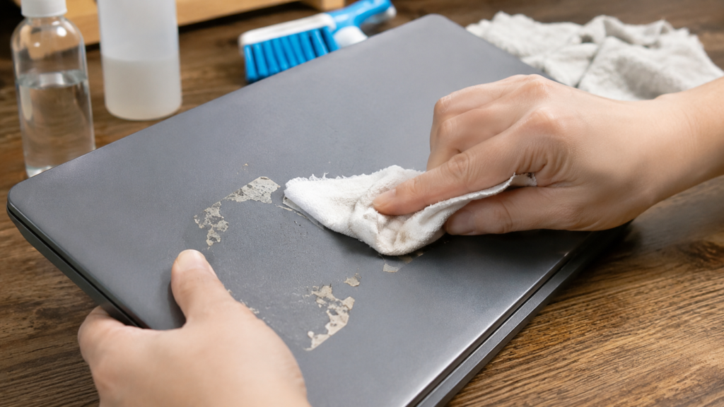 How to Get Sticker Residue Off Laptop