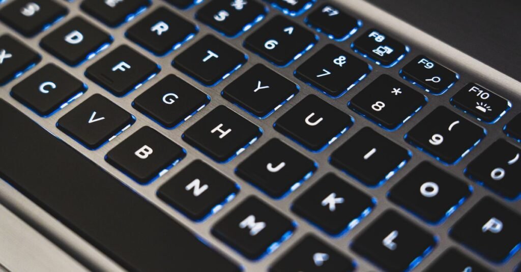 some keys on laptop keyboard not working close-up of laptop keyboard keys